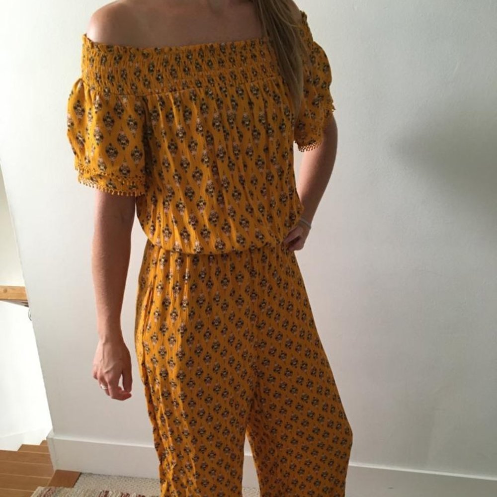 Golden Print Jumpsuit